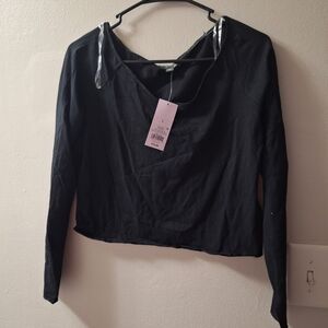Wild Fable Black Long Sleeve Top